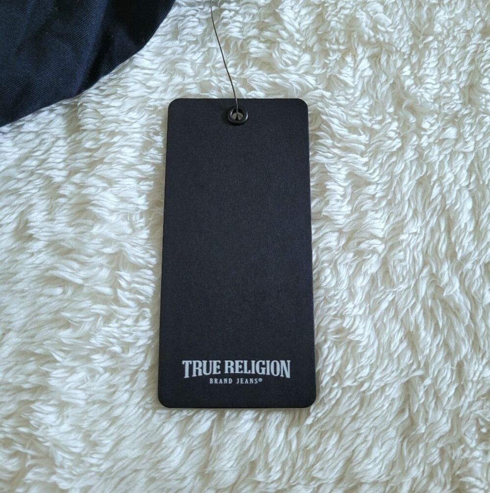 True Religion🙏 Logo Icons Slim Fit V-Neck Tee👕 - NWT - Picture 8 of 16